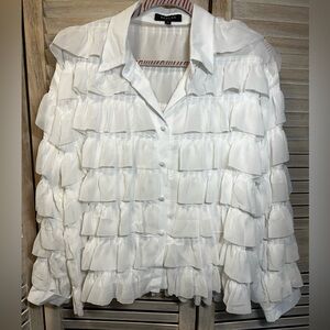 Beulah Style Tiered Ruffle Blouse